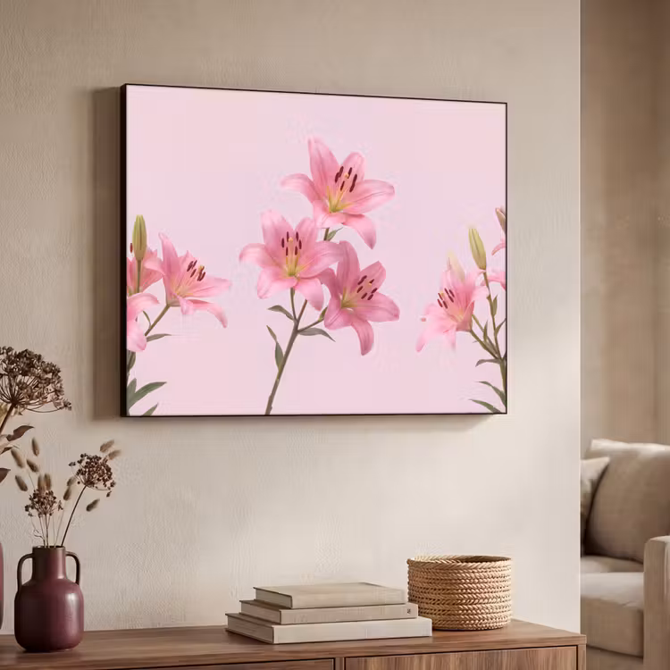 Art frame - Bloemen - Zacht - Roze — 7