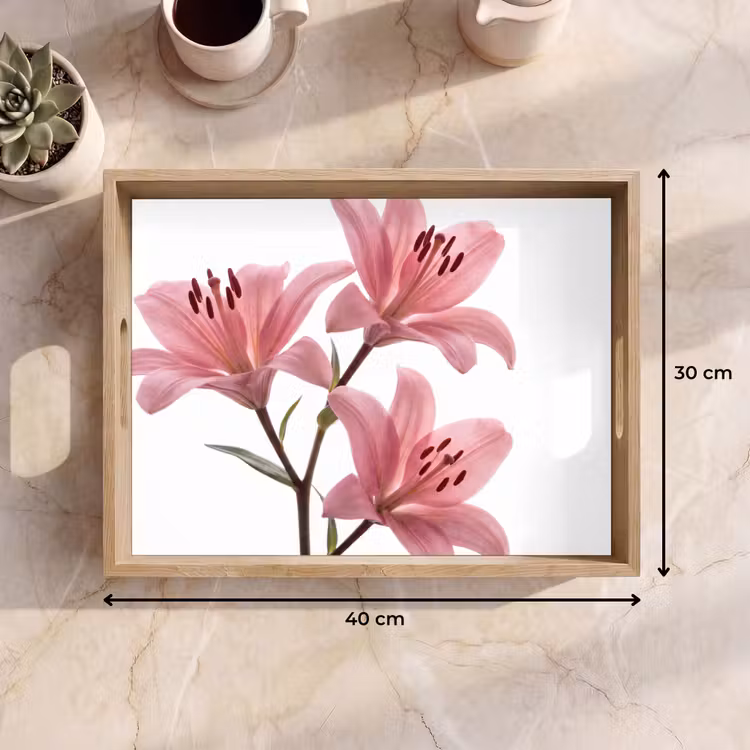 Dienblad - Bloemen - Zacht - Modern — 9