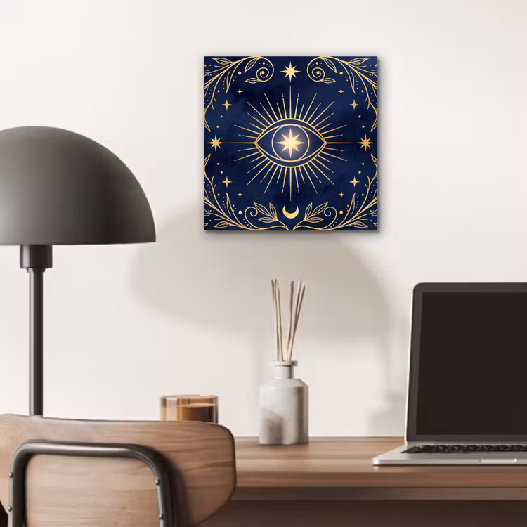 Aluminium schilderij - Oog - Patroon - Mystiek — 6