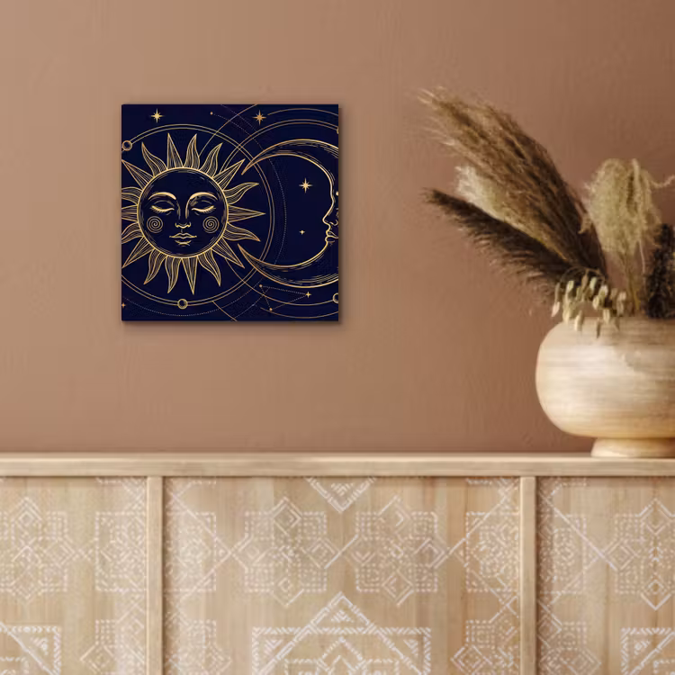 Aluminium schilderij - Zon - Maan - Astrologie — 5