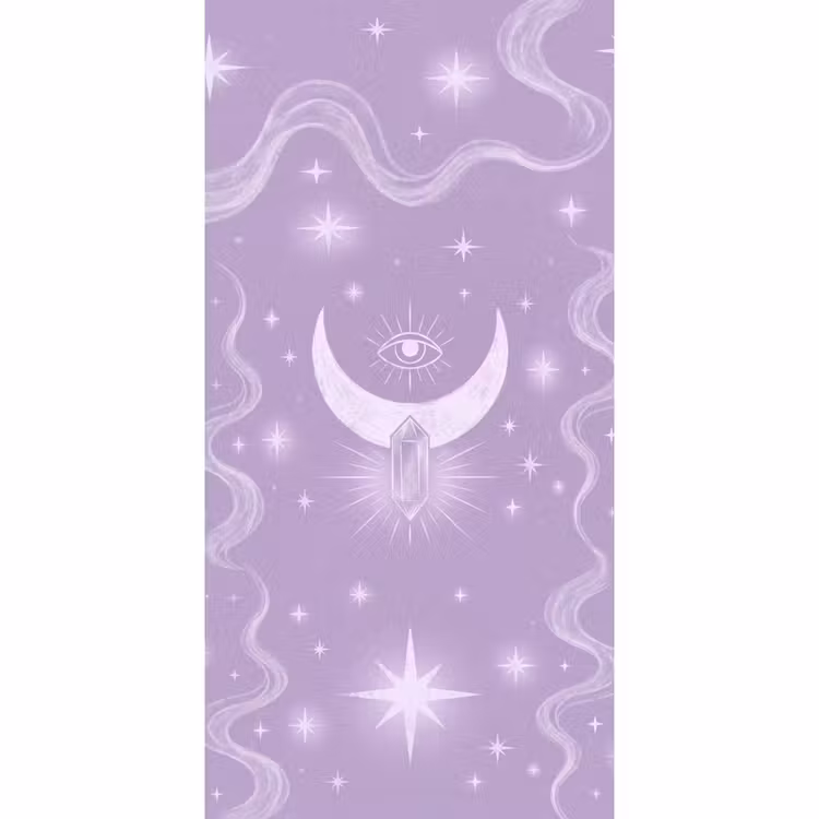 Behang - Maan - Mystiek - Paars — 2
