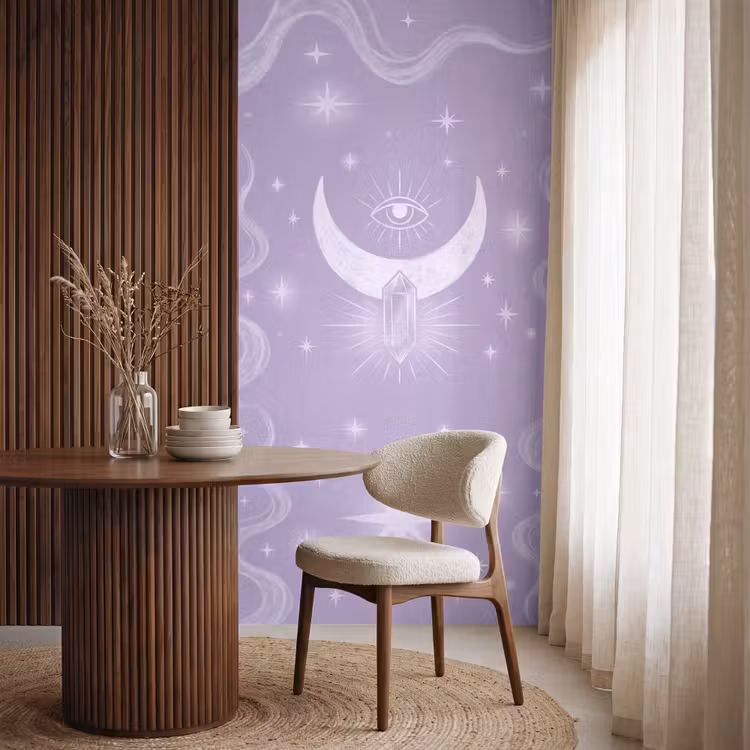 Behang - Maan - Mystiek - Paars — 4