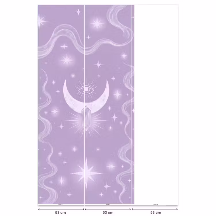 Behang - Maan - Mystiek - Paars — 6