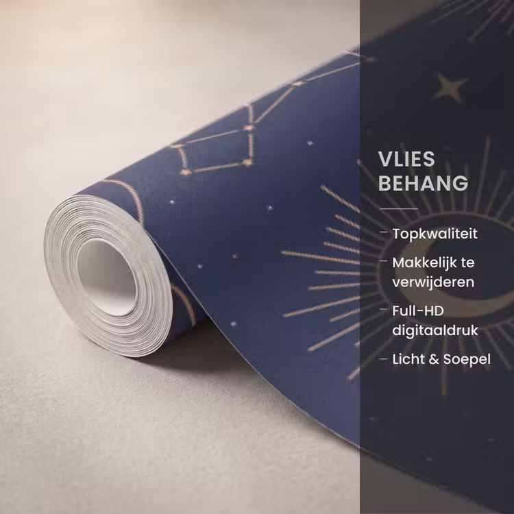Behang - Maan - Sterren - Goud — 3