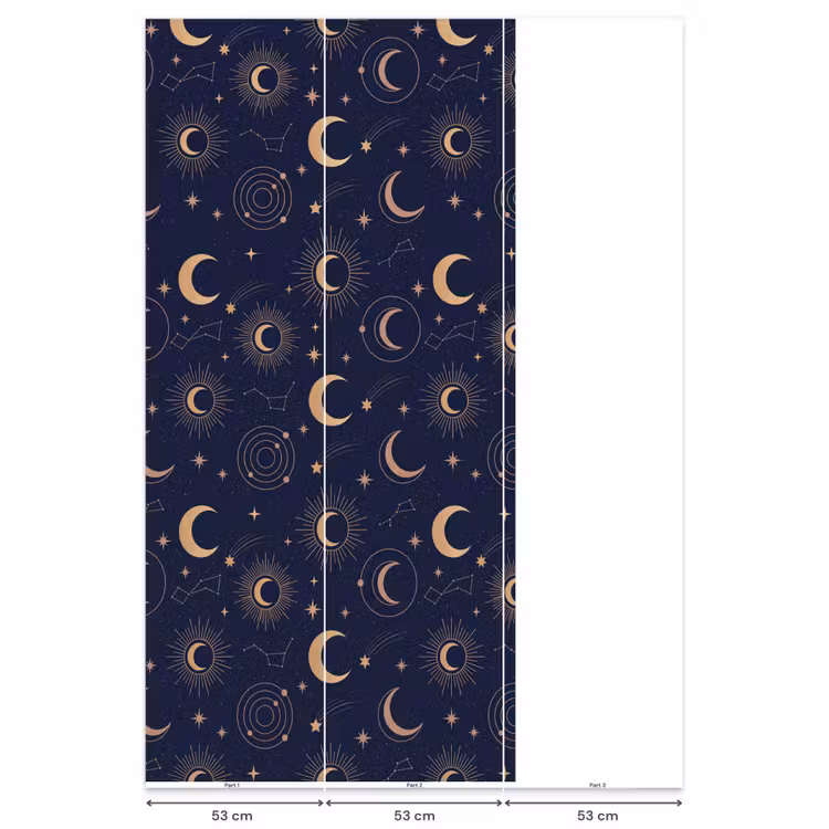 Behang - Maan - Sterren - Goud — 6