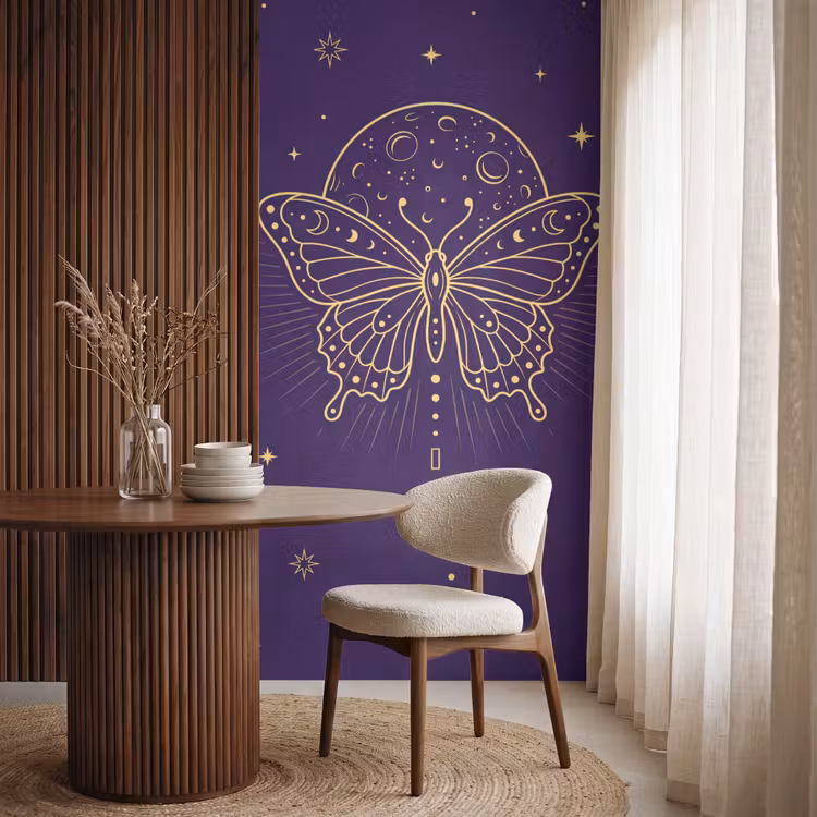 Behang - Vlinder - Maan - Mystiek — 4