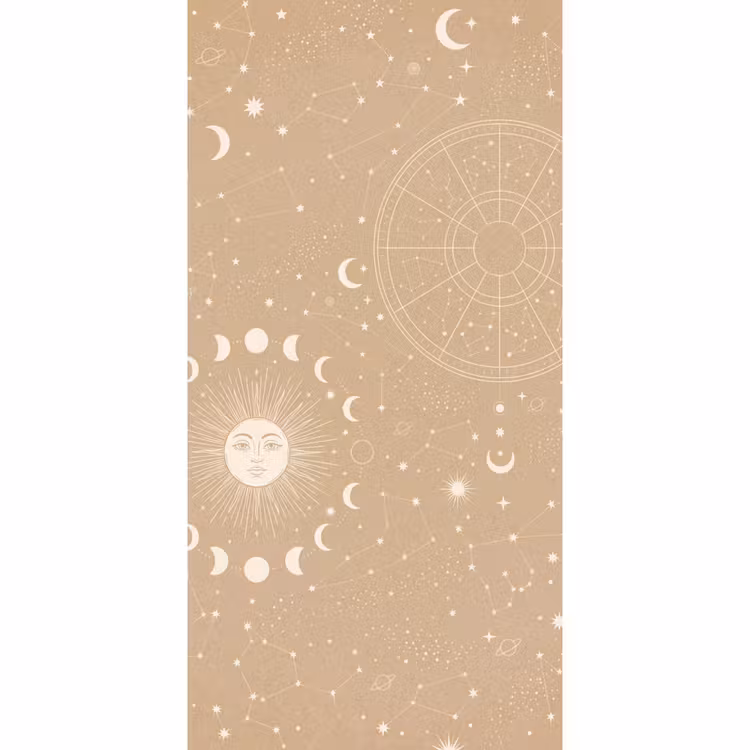 Behang - Zon - Maan - Sterren — 2