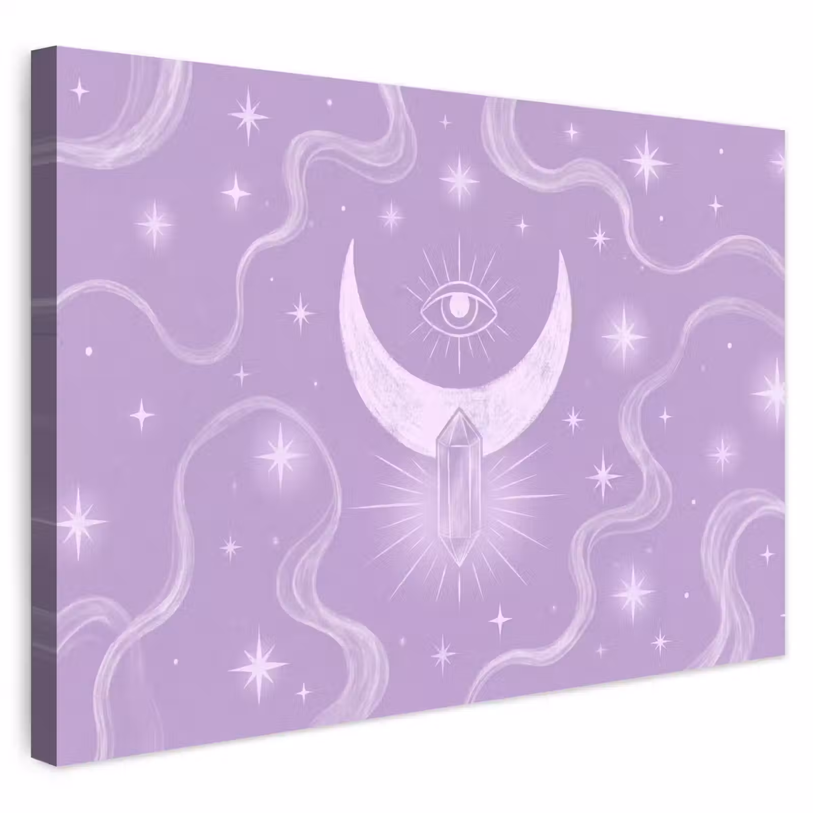 Buiten canvas - Maan - Mystiek - Paars — 1