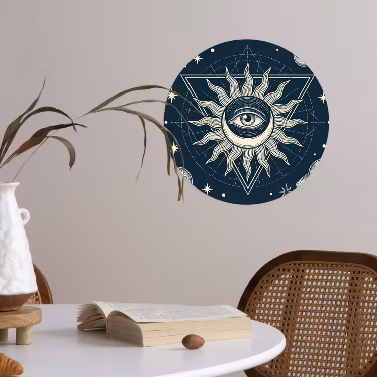 Behangcirkel - Zon Maan Sterren — 4
