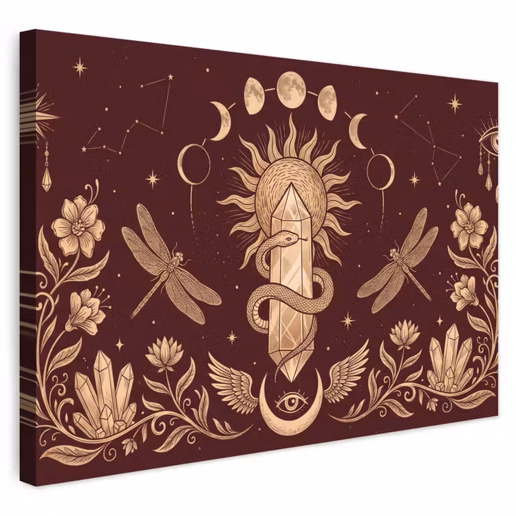 Buiten canvas - Mystiek - Hemel - Goud — 1
