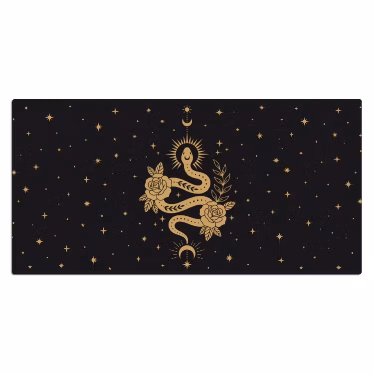 Bureau onderlegger - Slang - Bloemen - Mystiek — 2