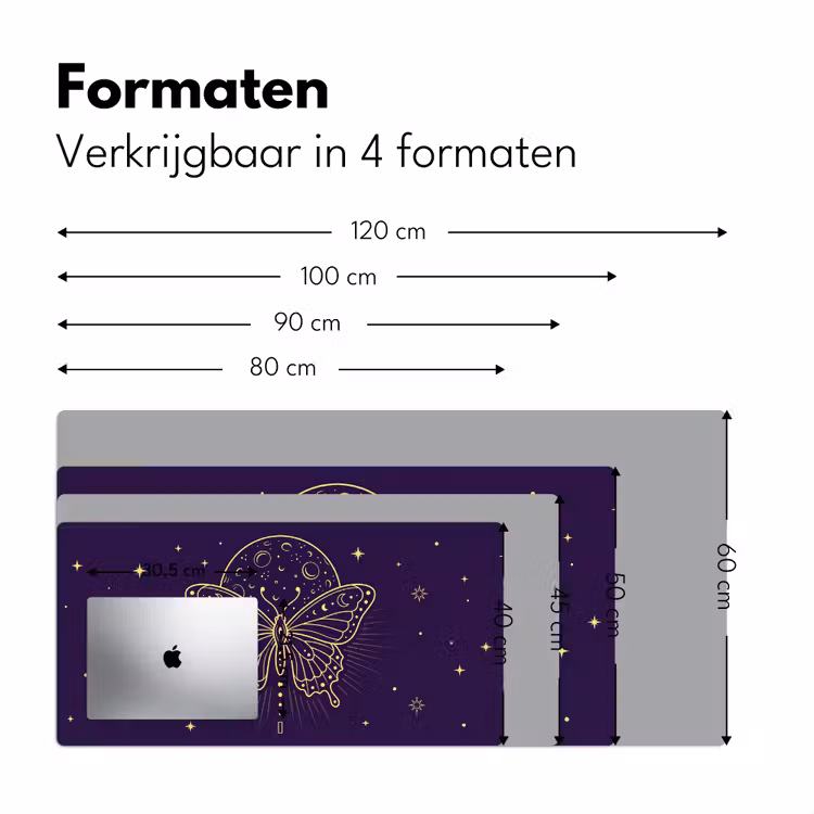 Bureau onderlegger - Vlinder - Maan - Mystiek — 8