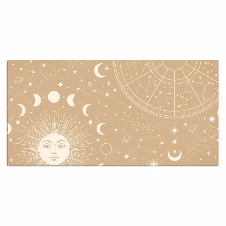 Bureau onderlegger - Zon - Maan - Sterren — 2