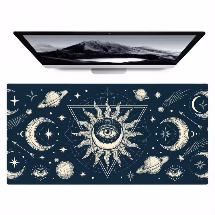 Bureau onderlegger - Zon Maan Sterren — 1