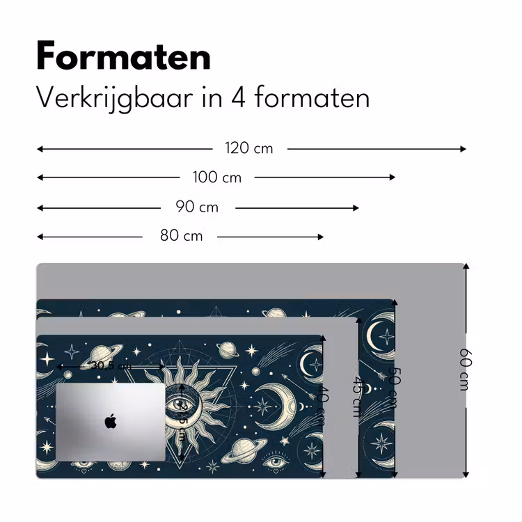 Bureau onderlegger - Zon Maan Sterren — 8