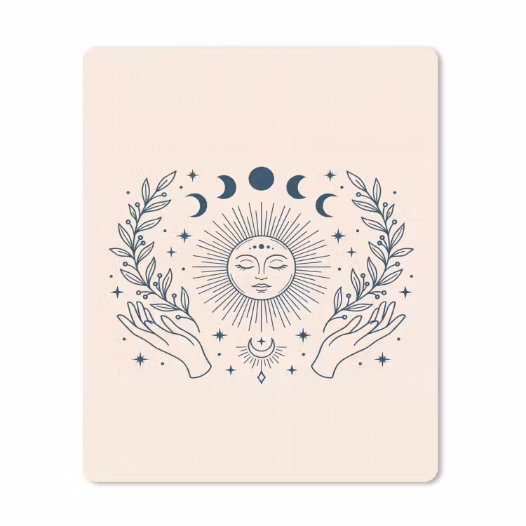 Muismat - Zon Maan Illustratie — 1