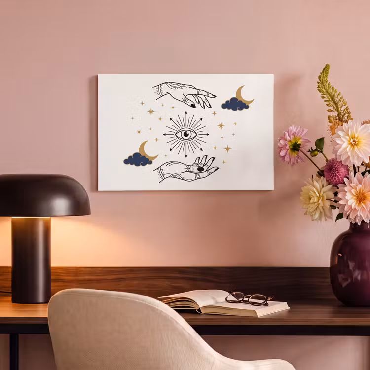 Canvas schilderij - Handen - Mystiek - Symbolen — 3