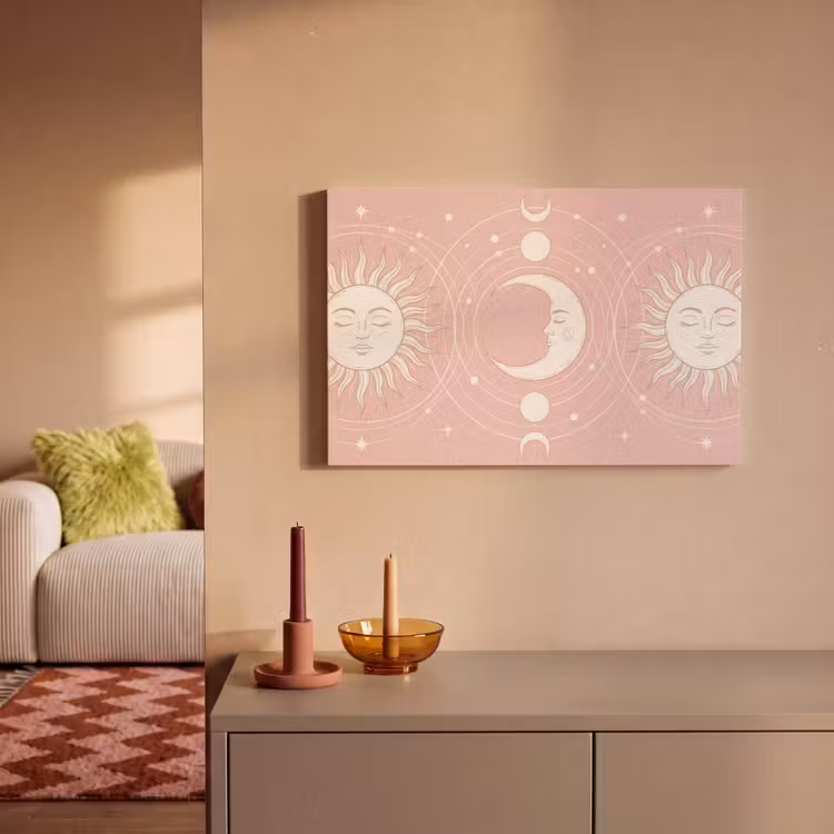 Canvas schilderij - Zon - Sterren - Hemel — 1