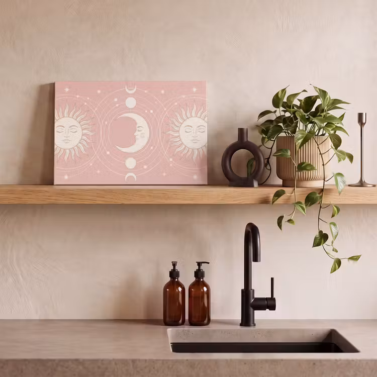 Canvas schilderij - Zon - Sterren - Hemel — 2
