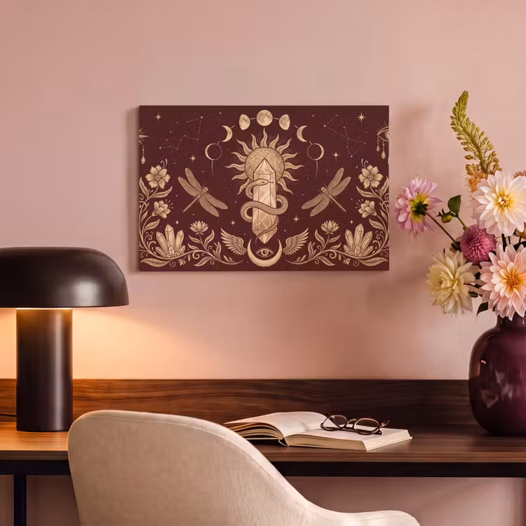 Canvas schilderij - Mystiek - Hemel - Goud — 3