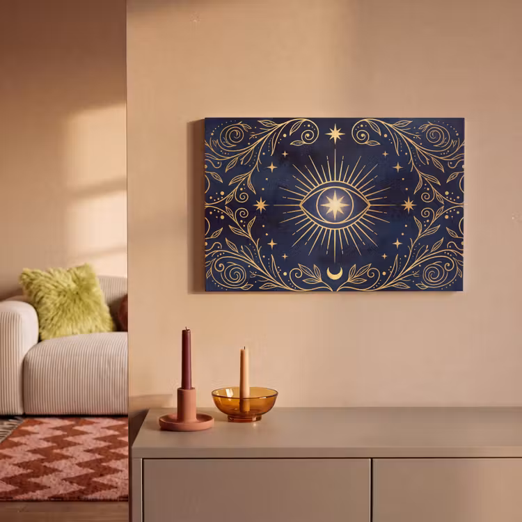 Canvas schilderij - Oog - Patroon - Mystiek — 1