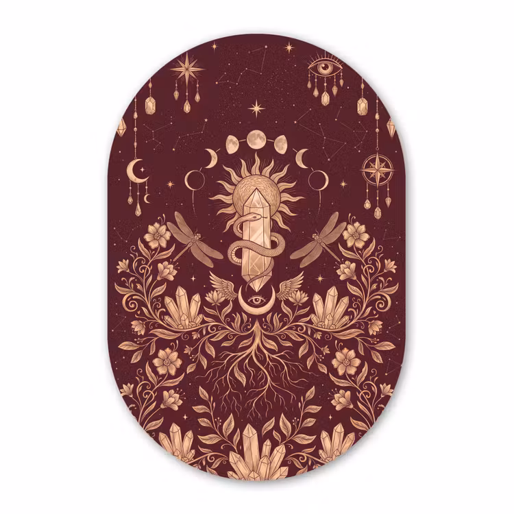 Muurovaal - Mystiek - Hemel - Goud — 3