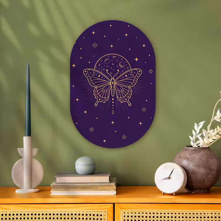 Muurovaal - Vlinder - Maan - Mystiek — 2