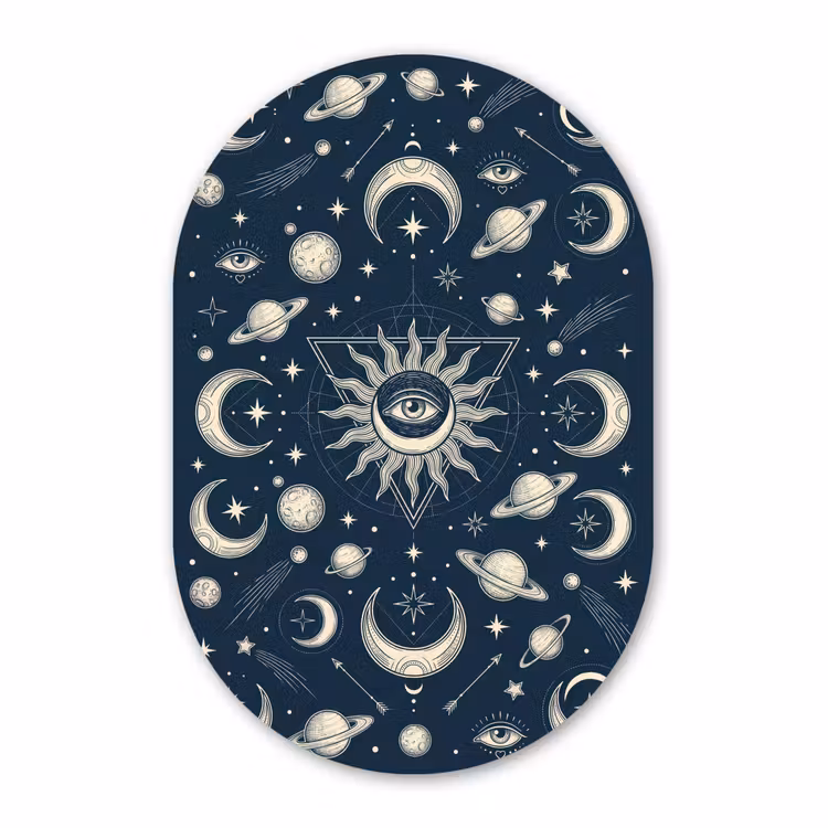 Muurovaal - Zon Maan Sterren — 3