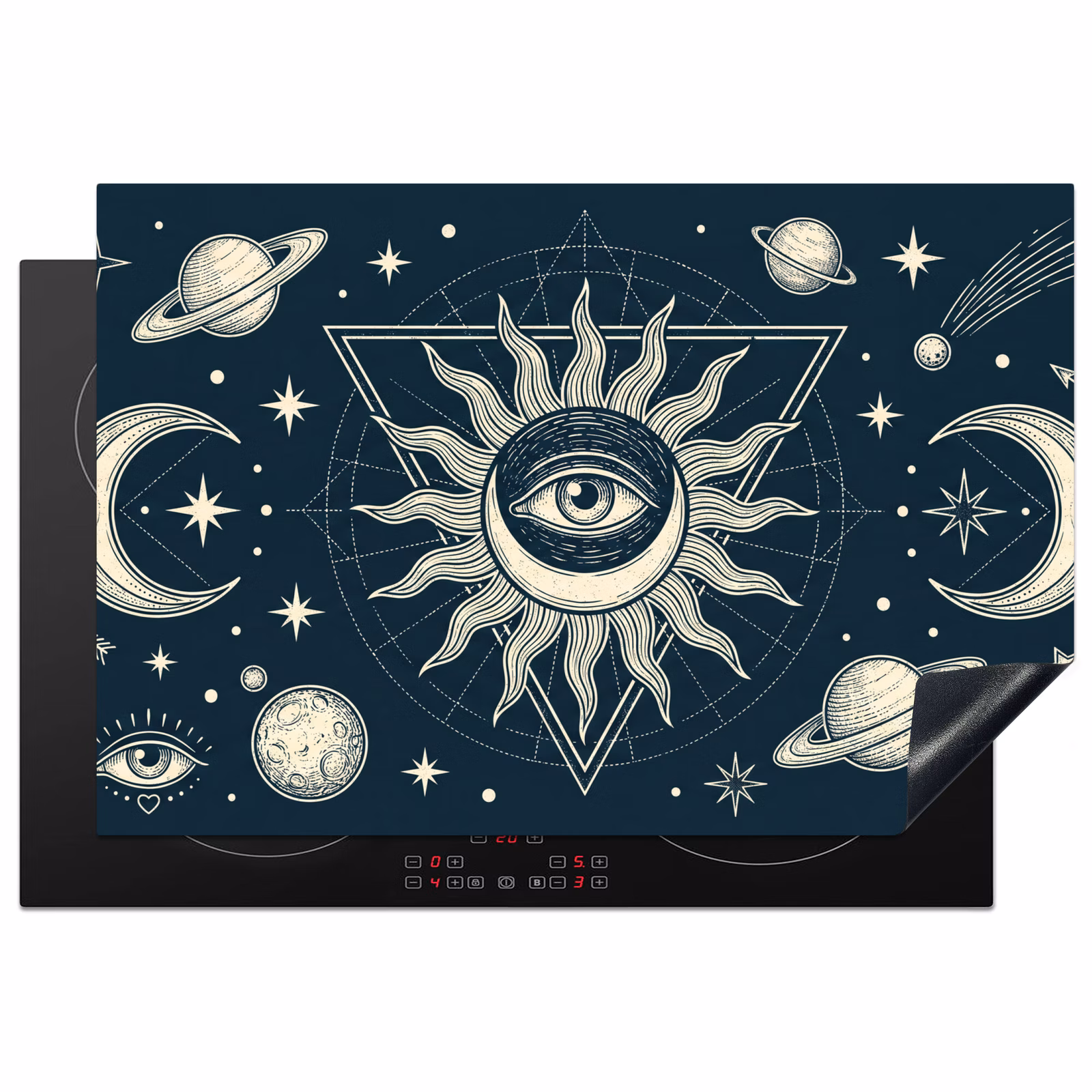 Inductiebeschermer - Zon Maan Sterren — 1