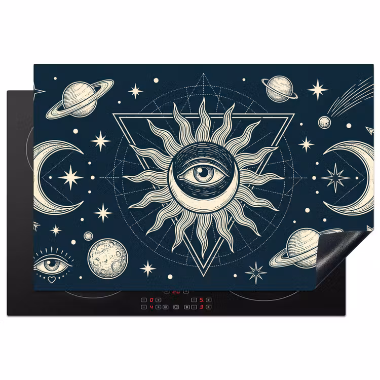 Inductiebeschermer - Zon Maan Sterren — 1