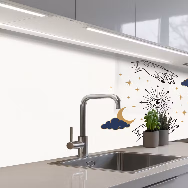 Keuken achterwand - Handen - Mystiek - Symbolen — 2