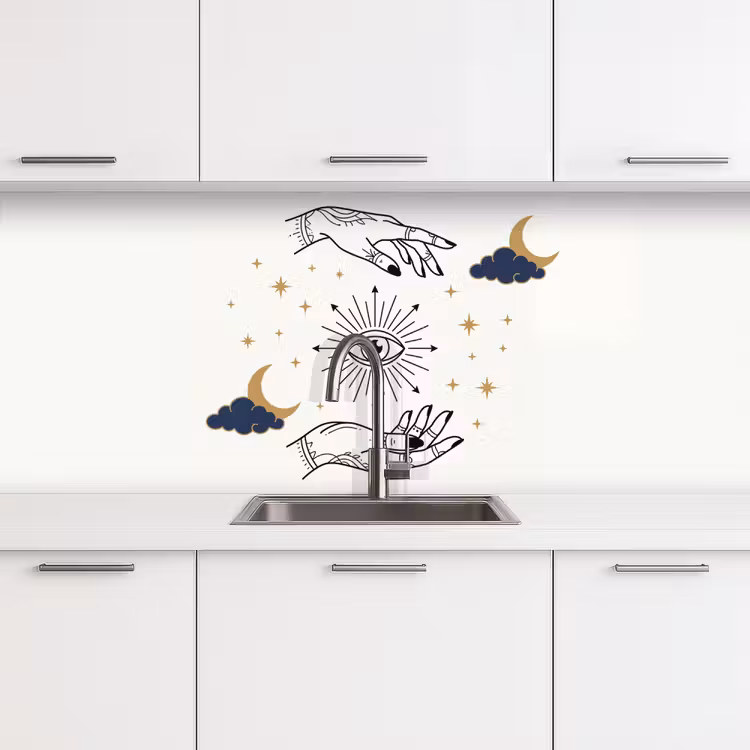 Keuken achterwand - Handen - Mystiek - Symbolen — 4