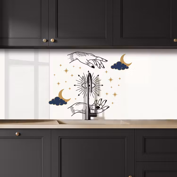 Keuken achterwand - Handen - Mystiek - Symbolen — 6