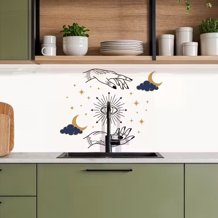 Keuken achterwand - Handen - Mystiek - Symbolen — 8