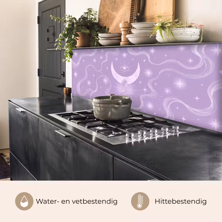 Keuken achterwand - Maan - Mystiek - Paars — 5