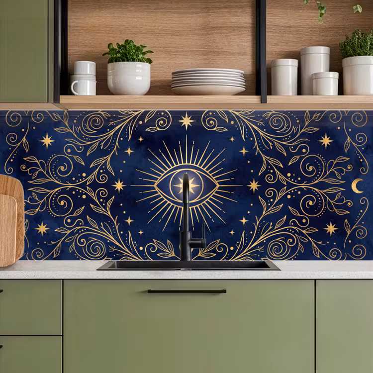 Keuken achterwand - Oog - Patroon - Mystiek — 8