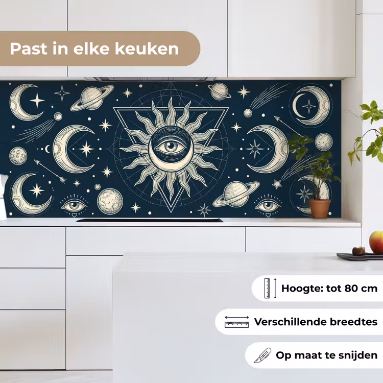 Keuken achterwand - Zon Maan Sterren — 7