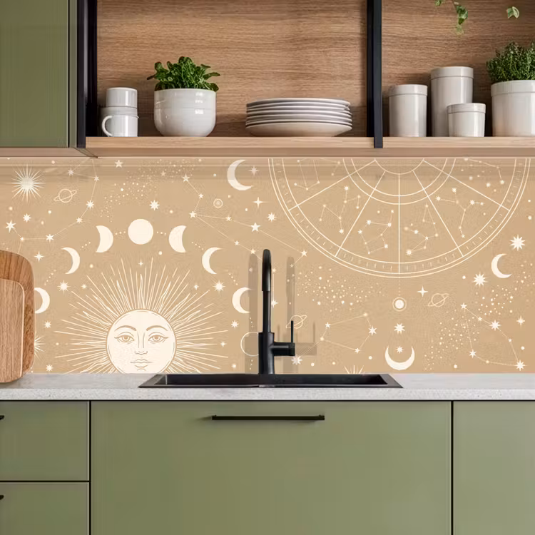 Keuken achterwand - Zon - Maan - Sterren — 8