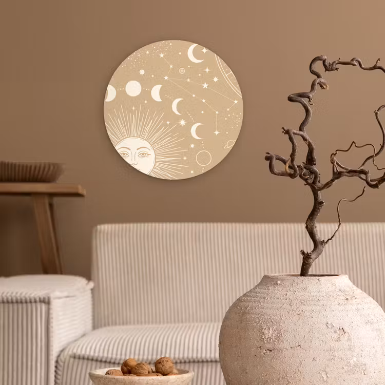 Muurcirkel - Zon - Maan - Sterren — 2
