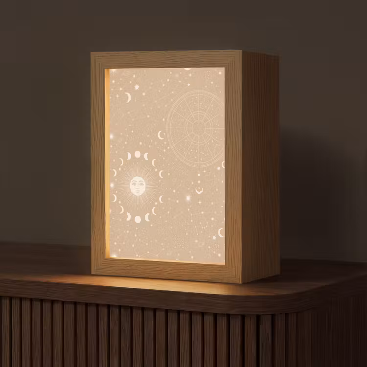 Gepersonaliseerd Lightbox - Zon - Maan - Sterren — 1