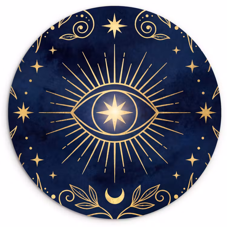 Muurcirkel - Oog - Patroon - Mystiek — 1