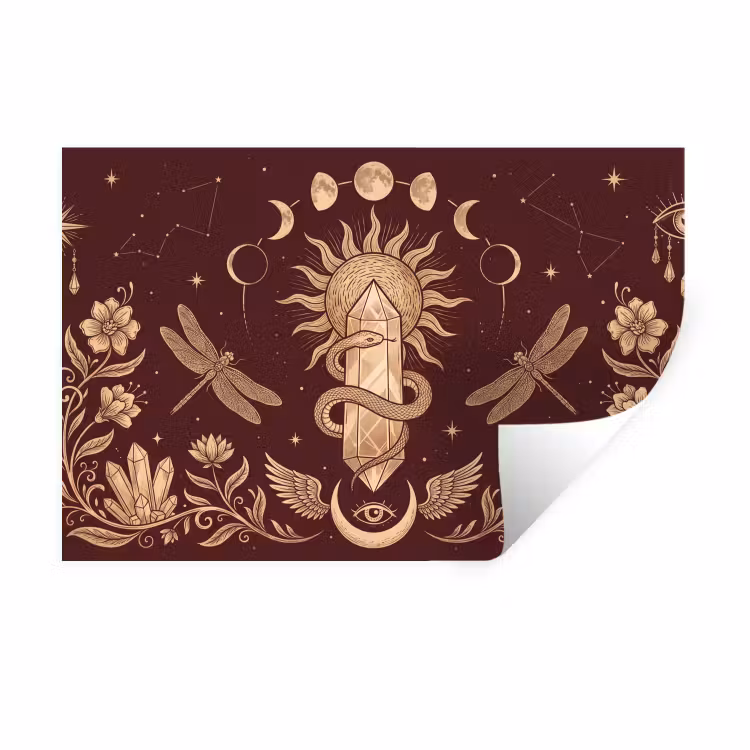 Muursticker - Mystiek - Hemel - Goud — 1