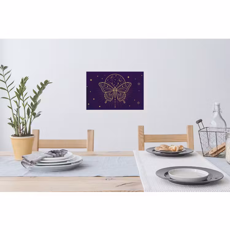 Muursticker - Vlinder - Maan - Mystiek — 3