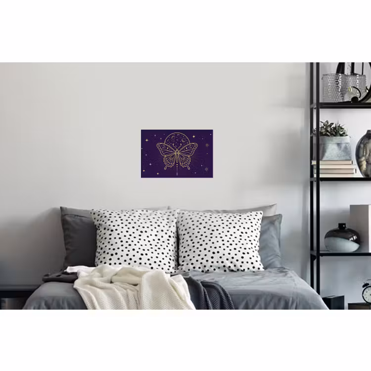 Muursticker - Vlinder - Maan - Mystiek — 5