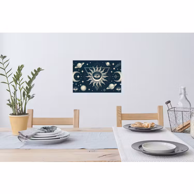 Muursticker - Zon Maan Sterren — 3