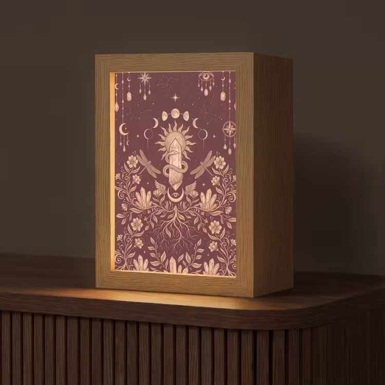 Gepersonaliseerd Lightbox - Mystiek - Hemel - Goud — 1