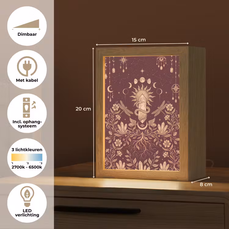 Gepersonaliseerd Lightbox - Mystiek - Hemel - Goud — 7