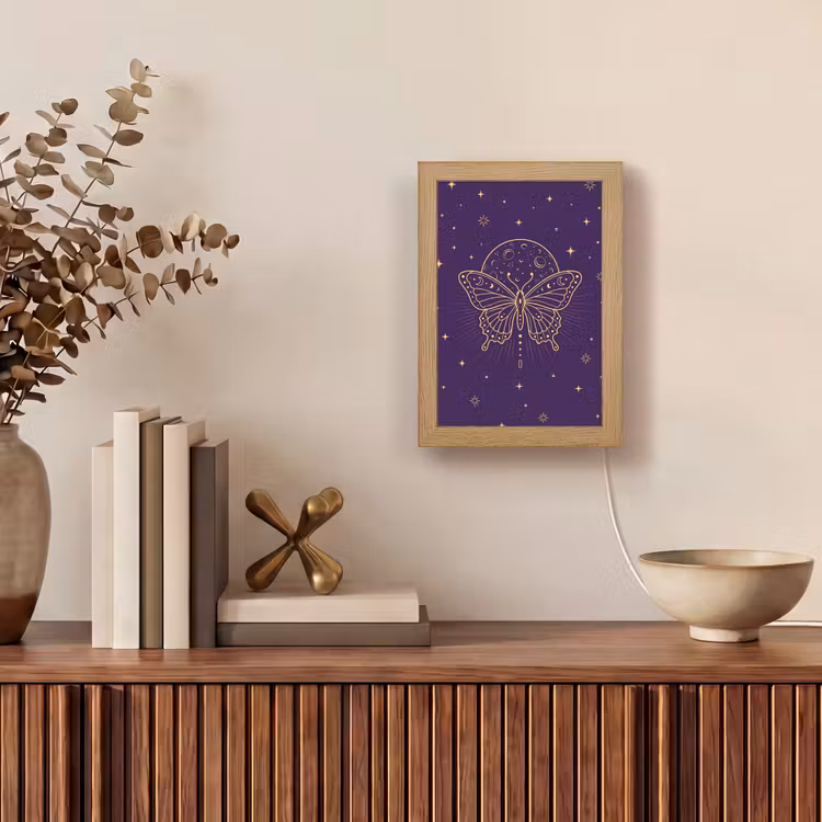 Gepersonaliseerd Lightbox - Vlinder - Maan - Mystiek — 4