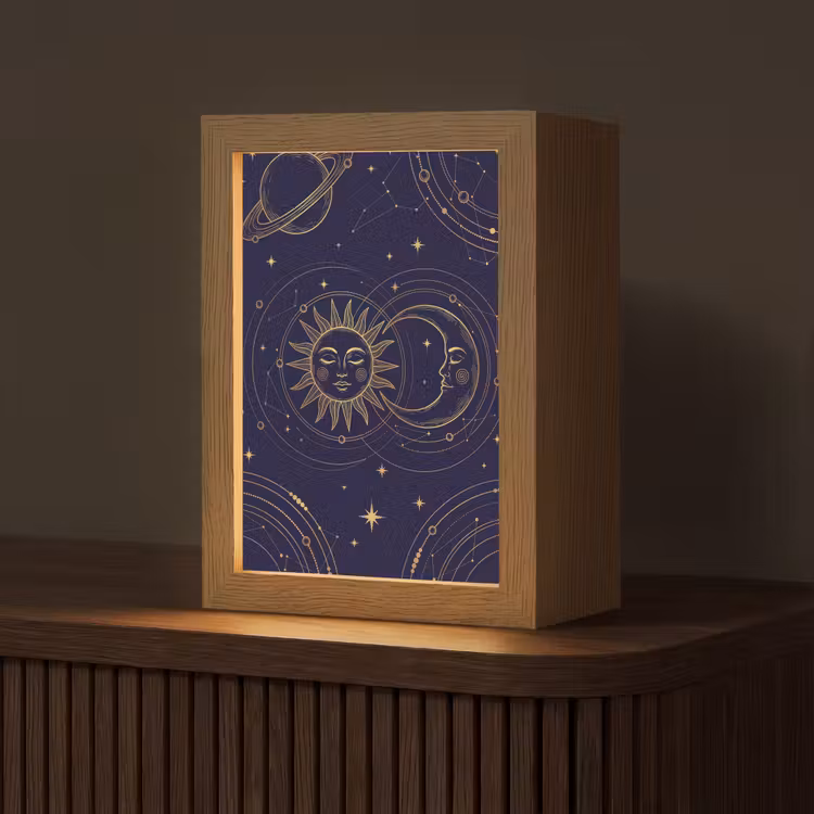 Gepersonaliseerd Lightbox - Zon - Maan - Astrologie — 1