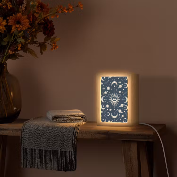 Gepersonaliseerd Lightbox - Zon Maan Sterren — 3